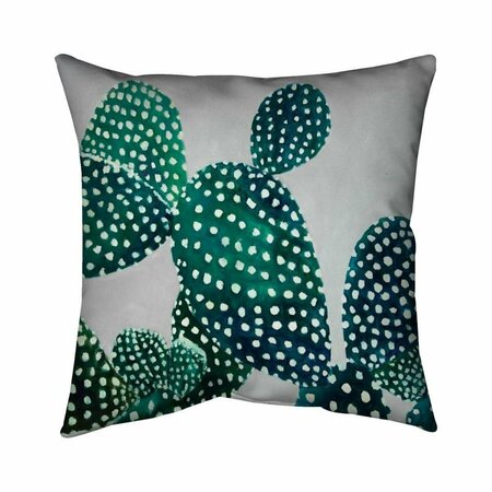 FONDO 26 x 26 in. Opuntia Cactus-Double Sided Print Indoor Pillow FO2792798